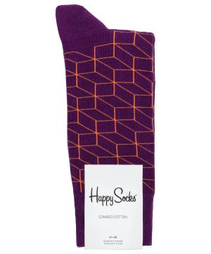 Gifts for men - Mens Socks Happy Socks Optic Purple And Yellow Socks Yellow One.jpg